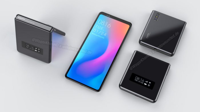 Xiaomi planeja celular dobrável em formato flip (Foto: Reprodução/Waqar Khan/WindowsUnited)