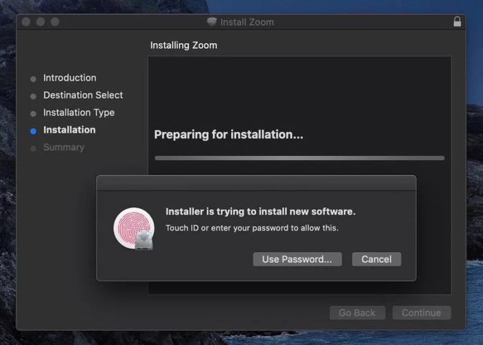 O Zoom agora segue o procedimento de instalação normal no macOS