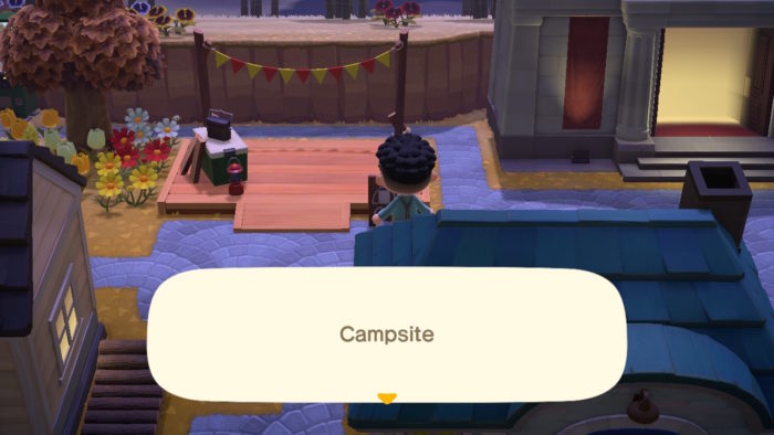 acampamento (campsite) animal crossing: new horizons