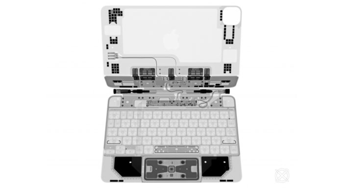 Apple Magic Keyboard para iPad Pro mostra detalhes internos em raio-X
