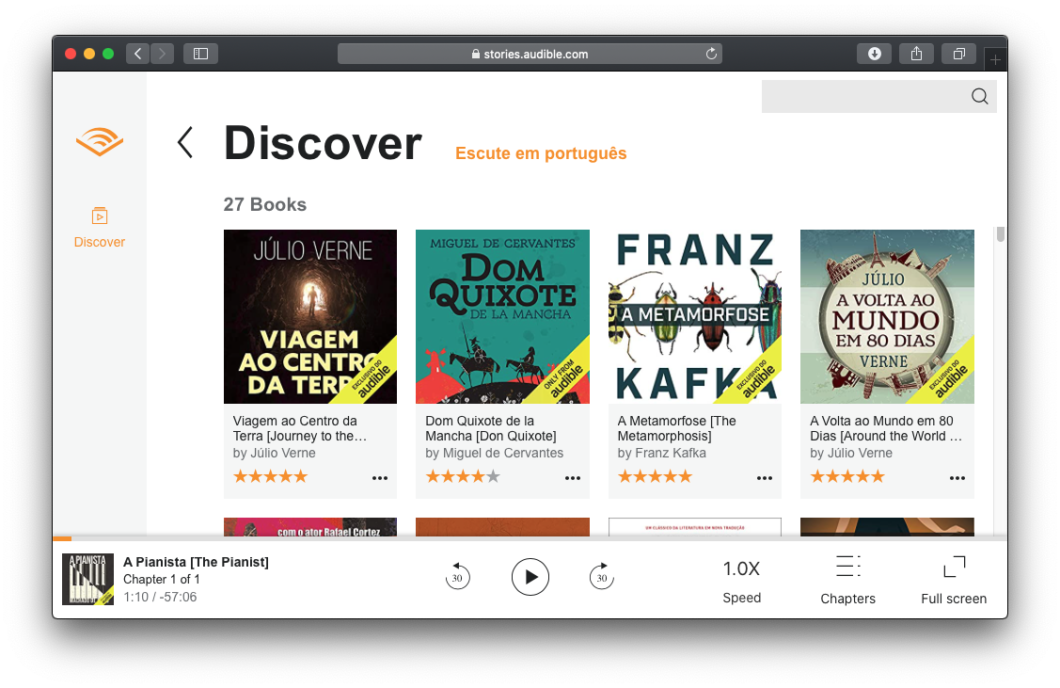 Audiobooks in Portuguese on Audible