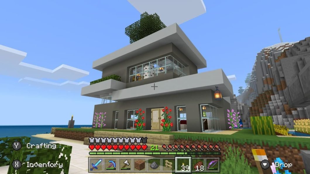 Minecraft - Casa Moderna de Madeira  Casas minecraft, Casas minecraft  fáceis, Ideias de minecraft