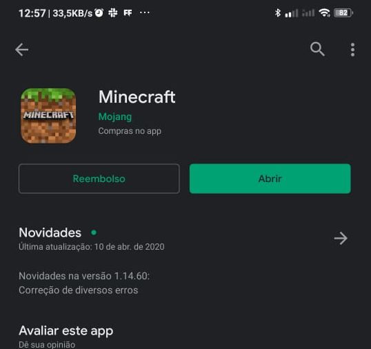 como atualizar minecraft / Leandro Kovacs / Screenshot