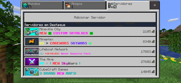 como jogar Minecraft no multiplayer pelo celular