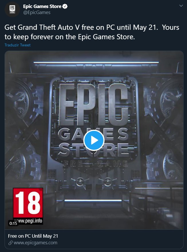 GTA 5 na Epic Games Store