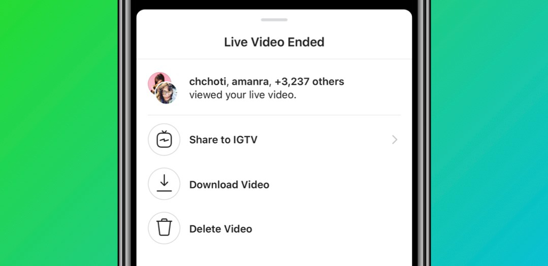 Instagram permite salvar lives no IGTV para assistir depois