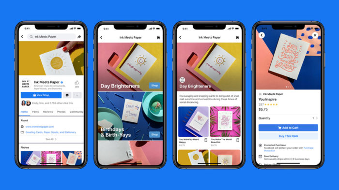 Facebook and Instagram release Stores for companies to advertise products