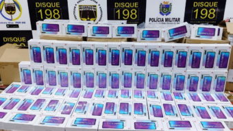 Polícia apreende R$ 440 mil em celulares Xiaomi, PS4, smartwatches e mais
