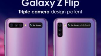Samsung tem patente de Galaxy Z Flip 2 com câmera tripla