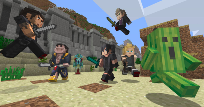 Personagens de Final Fantasy em Minecraft