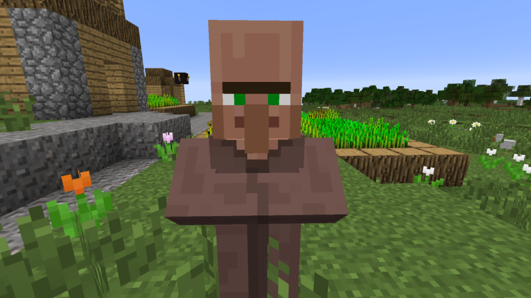 Villager comum em Minecraft