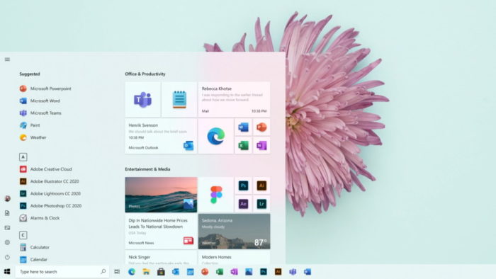menu iniciar do Windows 10