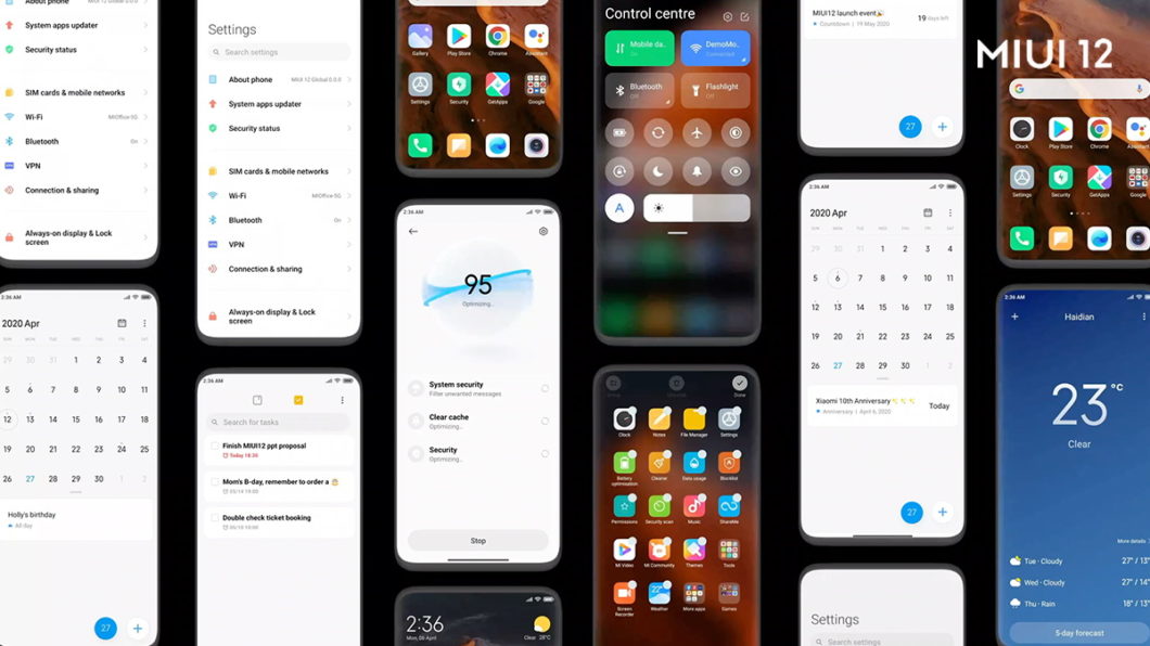 MIUI 12 (Imagem: Divulgação/Xiaomi)