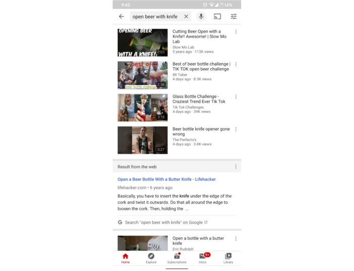YouTube testa integrar resultados de busca do Google na web (Foto: Reprodução/TheMrIggs/Reddit)