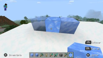 Como pegar blocos de gelo no Minecraft