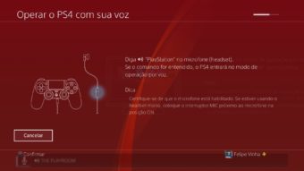 Como usar comandos de voz no Playstation 4