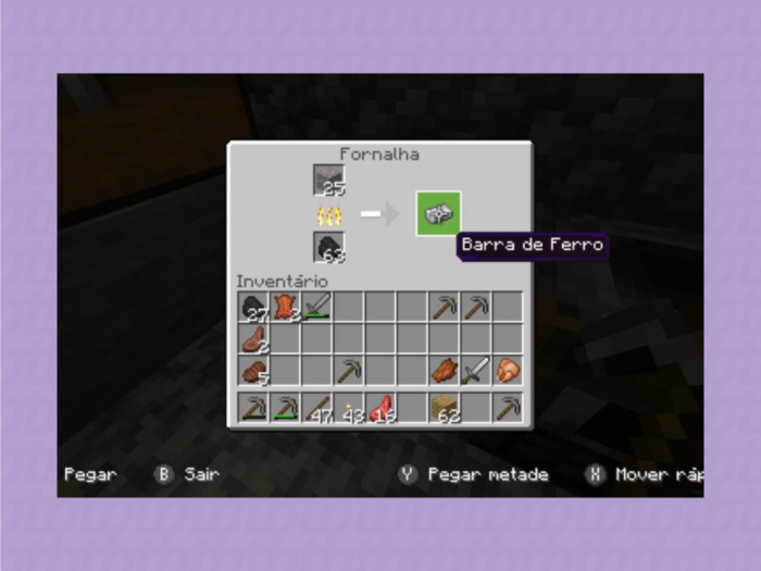 Como fazer ferro no Minecraft