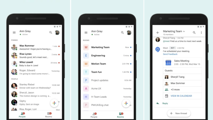 Google Chat se integra a Gmail na web para substituir Hangouts