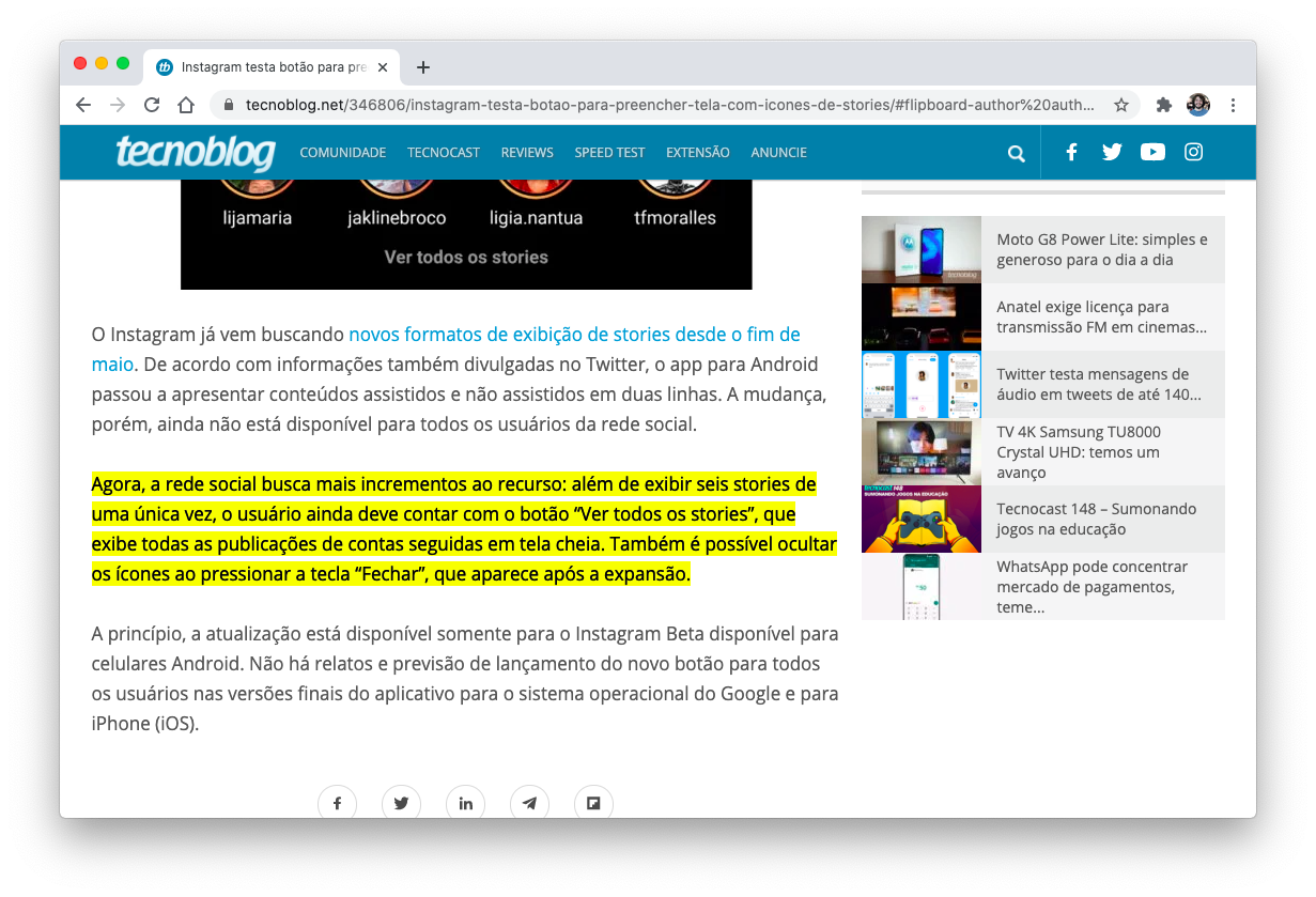 Nova versão do Chrome beta vem com opção de fechar todas as guias em  tablets 