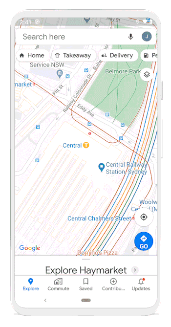 Google Maps - alertas relacionados à COVID-19