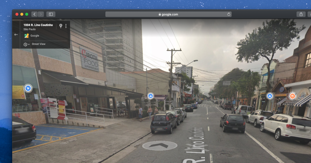 Google Maps marcadores street view