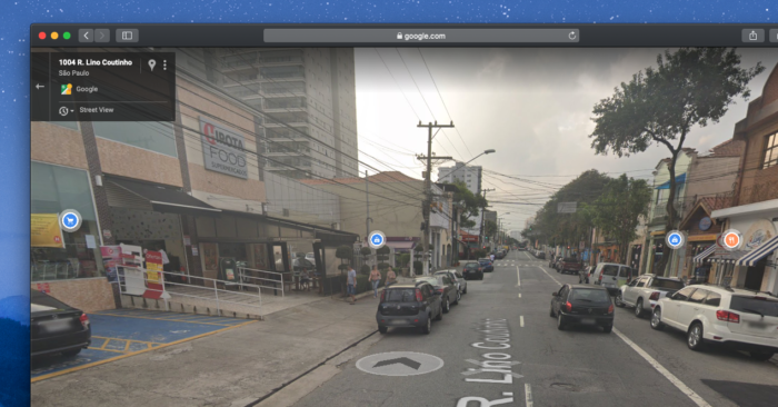 Google Maps marcadores street view