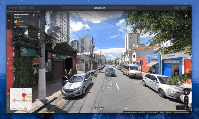 google maps street view marcadores animado