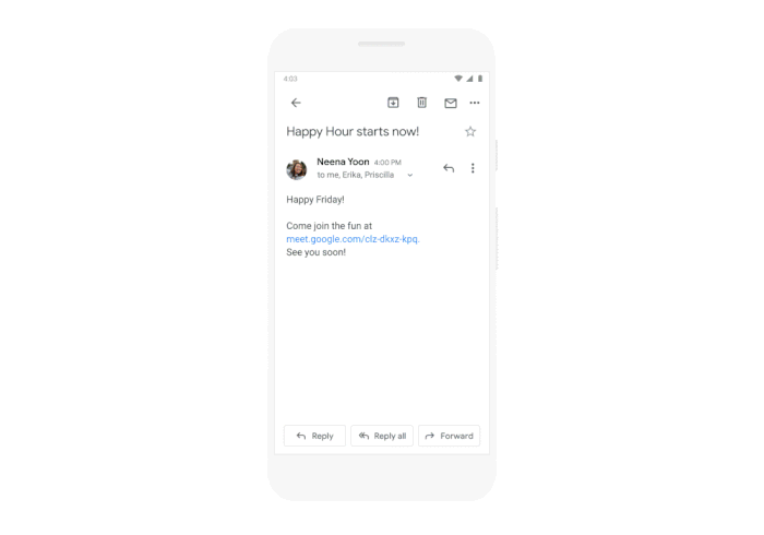 google meet abrindo do gmail