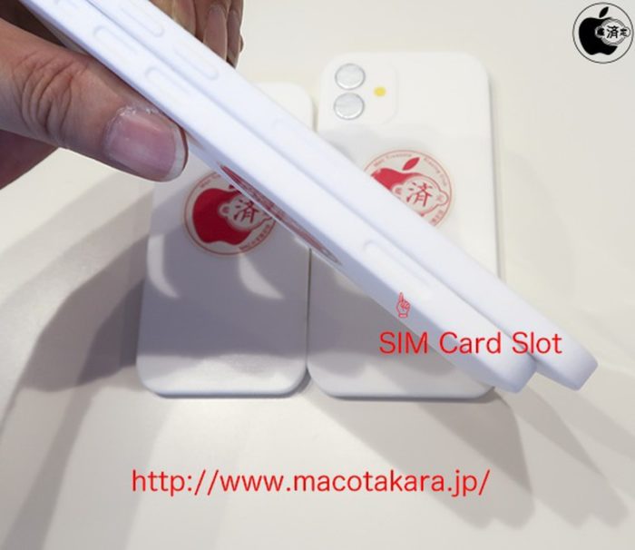 iPhone 12 deve mover bandeja de chip de lugar para alocar antena 5G (Foto: Reprodução/Mac Otakara)
