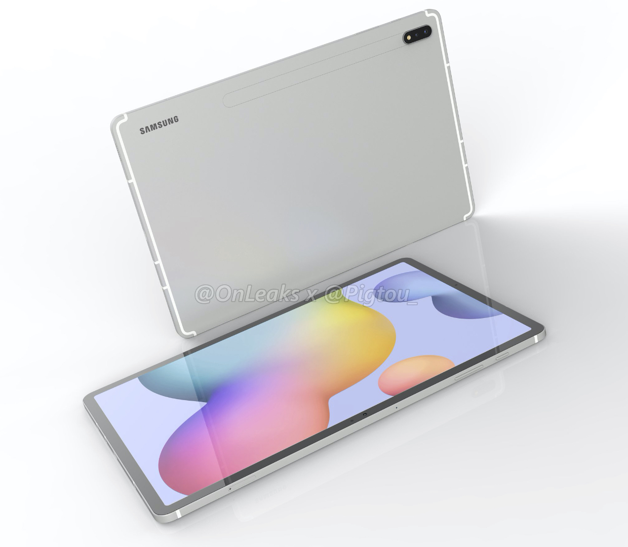 Samsung Galaxy Tab S7+ tem imagens vazadas com tela de 12,4 polegadas