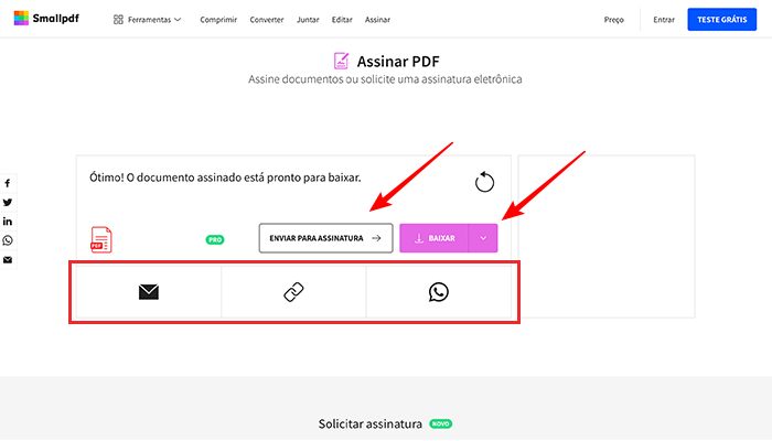 ERPVoalle  Assinatura eletrônica de documentos 