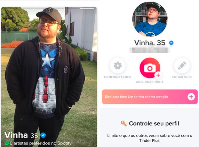 Como ter um perfil verificado no Tinder / Felipe Vinha / Reprodução