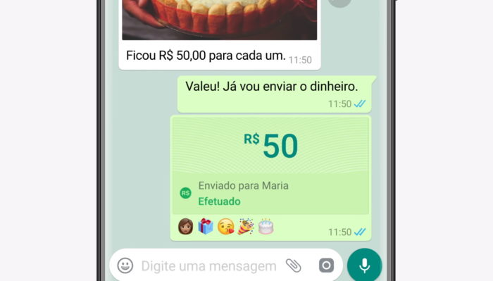 WhatsApp Pagamentos (Imagem: Divulgação/WhatsApp)