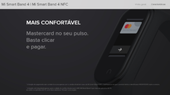 Xiaomi Mi Band 4 terá suporte a NFC na Europa