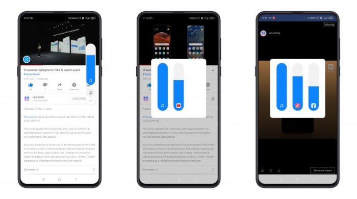 Xiaomi MIUI 12 terá ajustes independentes para apps (Foto: Reprodução/Mi Community)