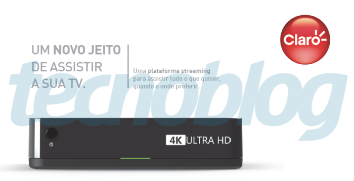 Claro lança serviço próprio de streaming, com receptor 4K