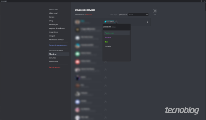 Como adicionar um widget de membros online do Discord a um