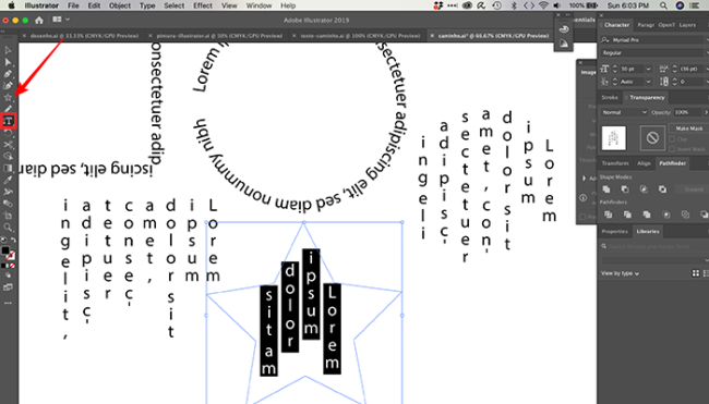 Como fazer texto curvado no Photoshop e Illustrator [Caminho]