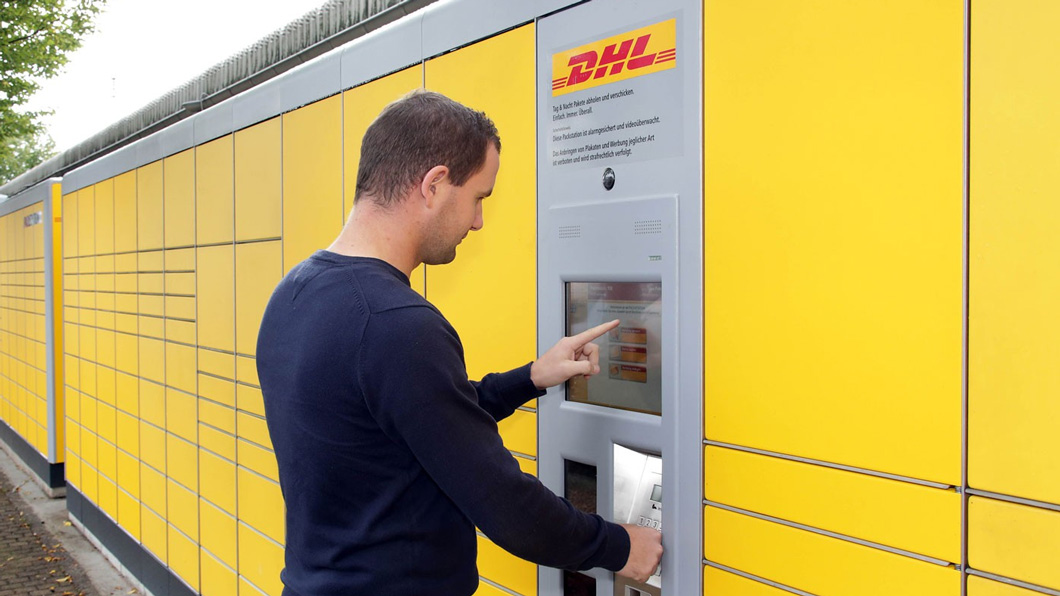 Locker usado pela DHL na Alemanha
