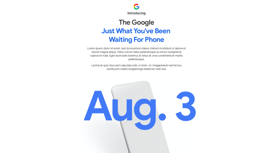 Teaser do Google Pixel 4a (Foto: Reprodução/Tecnoblog)