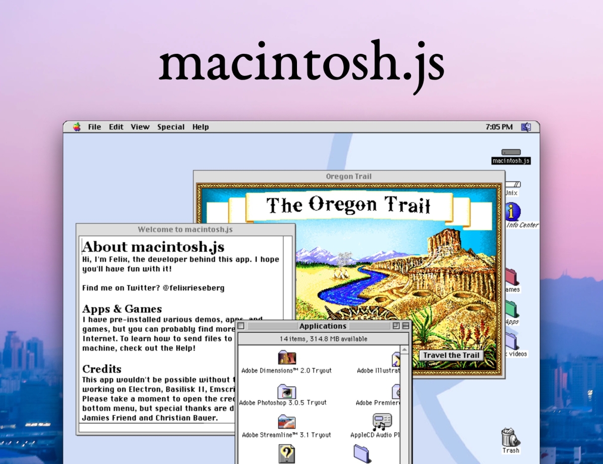Projeto emula Mac OS 8 no Windows, macOS e Linux