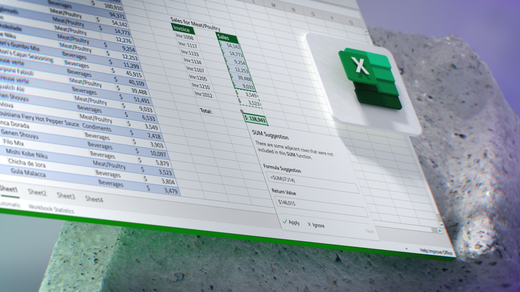 Novo visual do Excel no pacote Microsoft 365
