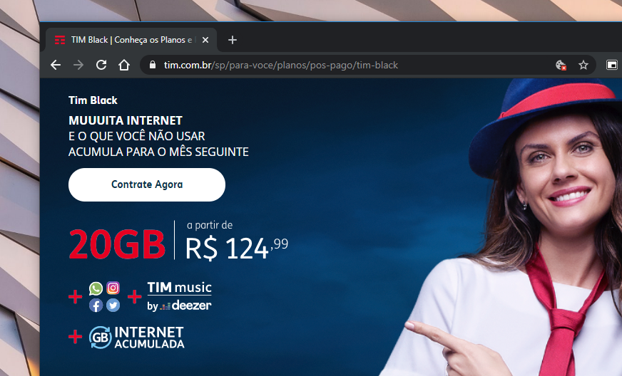 TIM inclui redes sociais gratuitas no TIM Controle por R$ 49,99