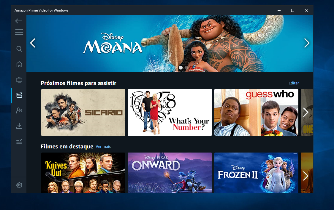 Amazon Prime Video para Windows 10 permite baixar filmes e séries