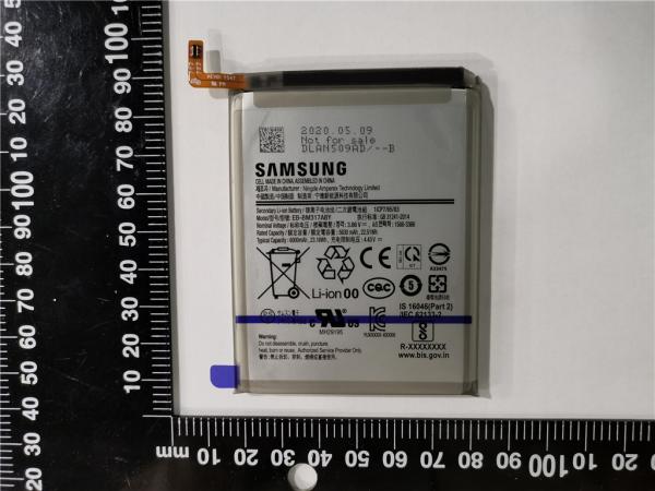 Bateria do possível Samsung Galaxy M31s (Foto: Reprodução/SamMobile)