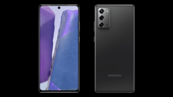 Samsung Galaxy Note 20 surge com tela plana e câmera tripla