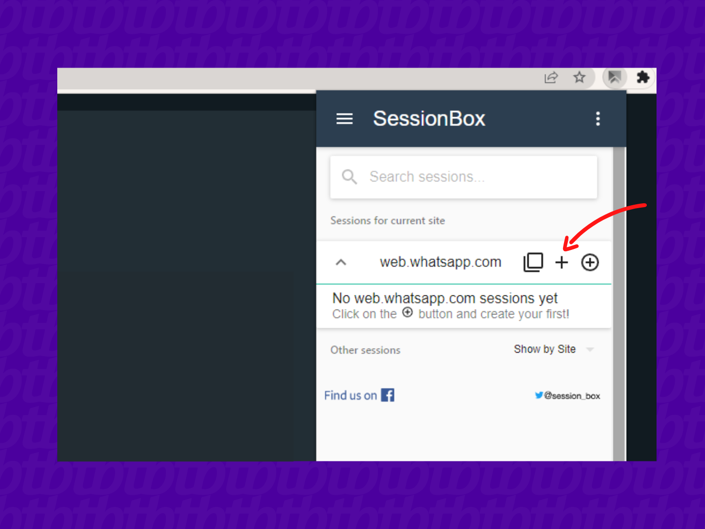screenshot sessionsbox chrome