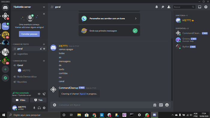 como apagar mensagens do Discord / Leandro Kovacs / Foto