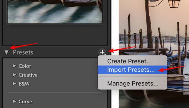 Como instalar presets no Adobe Lightroom