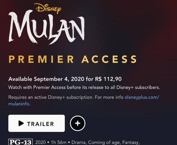 Mulan no Disney+